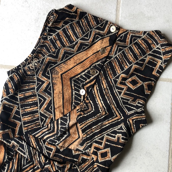 Black and Tan Forever 21 Romper - Picture 4 of 6